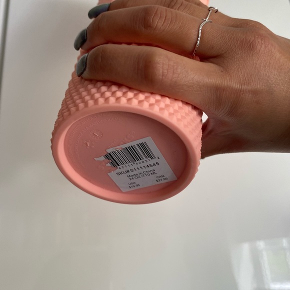 BNWT! STARBUCKS matte pink studded tumbler - Picture 4 of 4